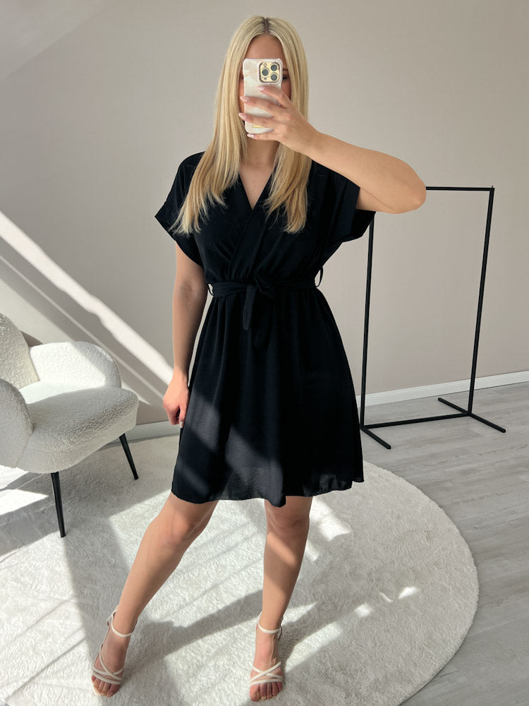"Sunshine Midi" süßes Sommerkleid - schwarz