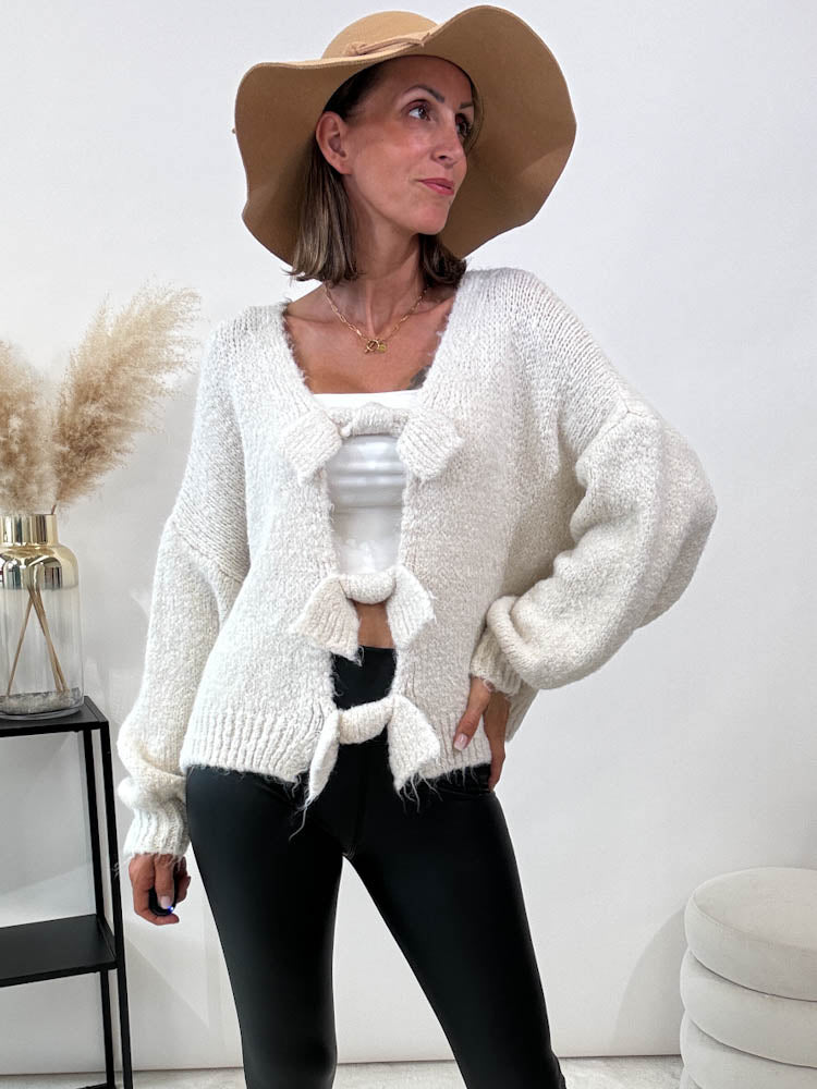 "Lima" kuscheliger Cardigan - creme