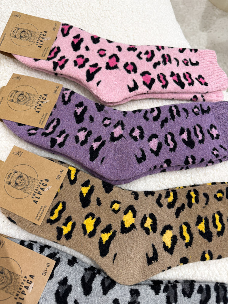 "Leodream" kuschelige Socken aus Alpakawolle Gr.36-41