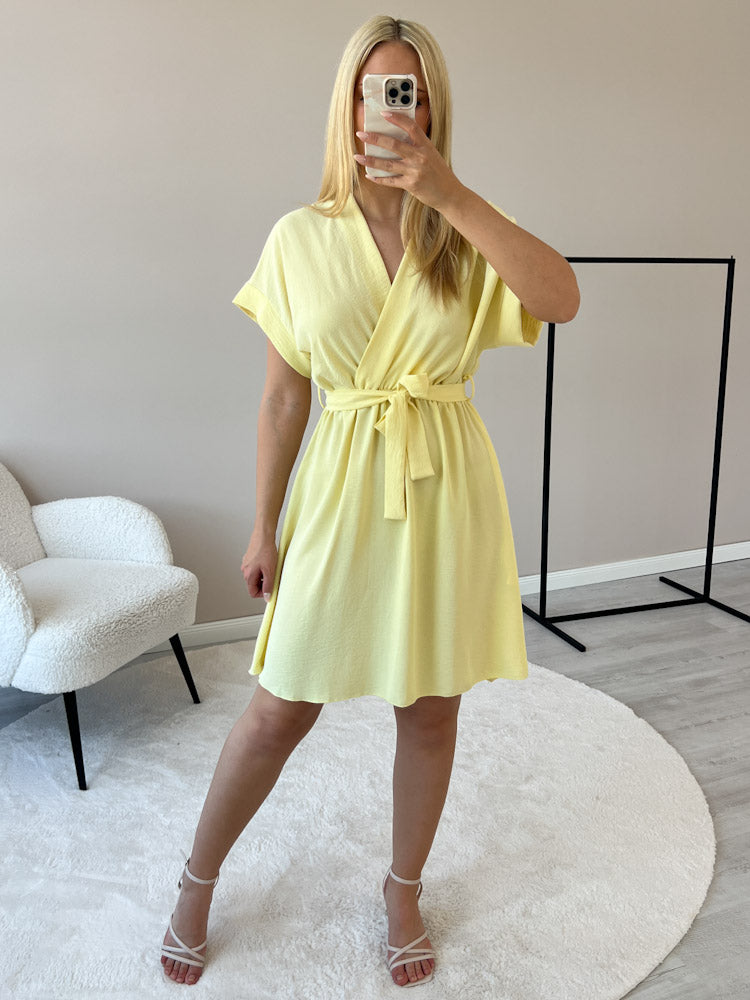 "Sunshine Midi" süßes Sommerkleid - lemon ice