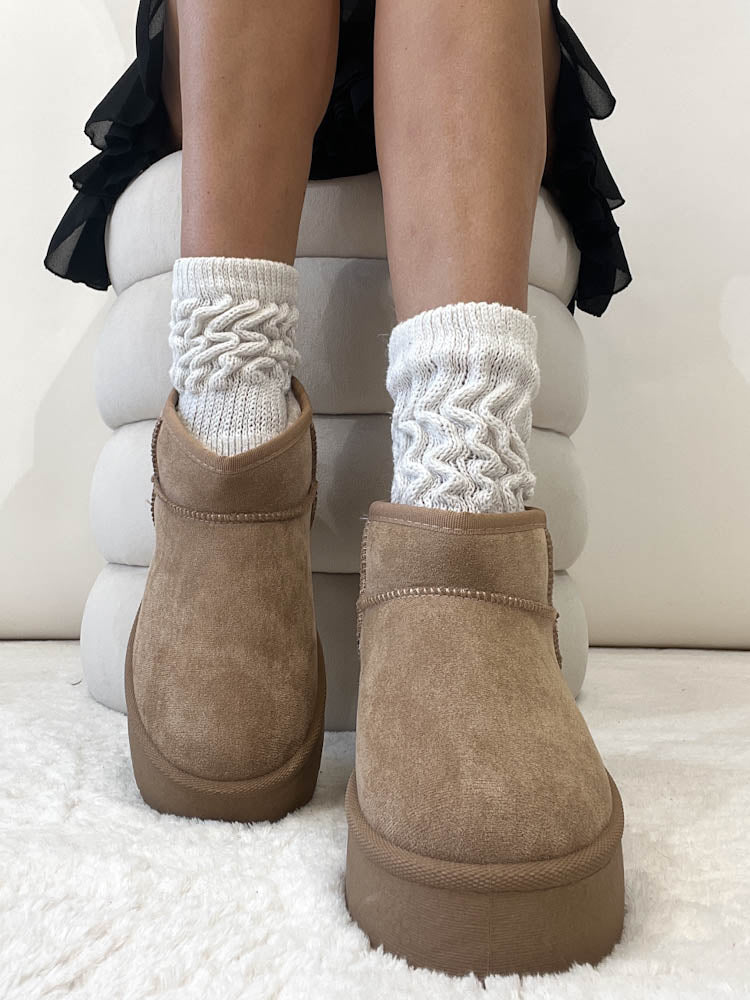 "Quebec" Plateau Boots - taupe