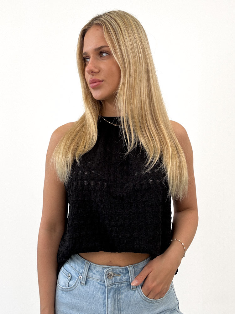 "Liora" süßes Top - schwarz