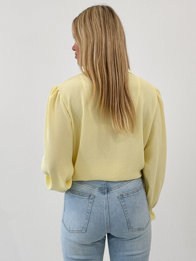 "Sunshine Barock" süße Bluse - sonnengelb