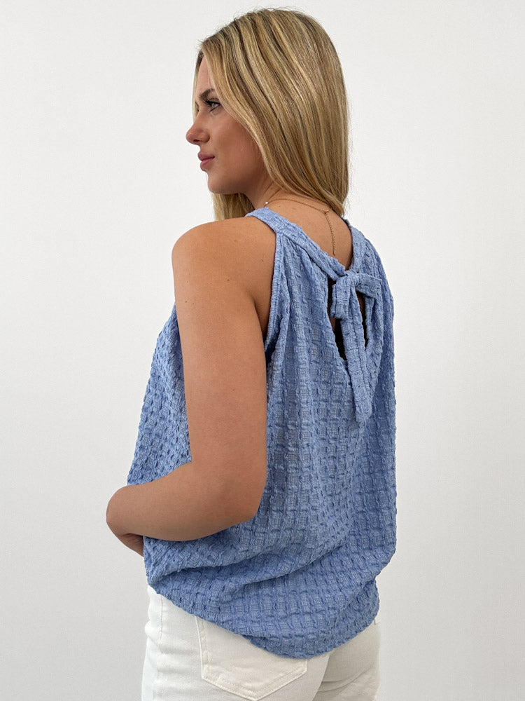 "Liora" süßes Top - sky blue