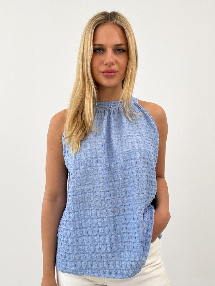 "Liora" süßes Top - sky blue