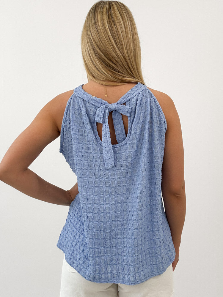 "Liora" süßes Top - sky blue