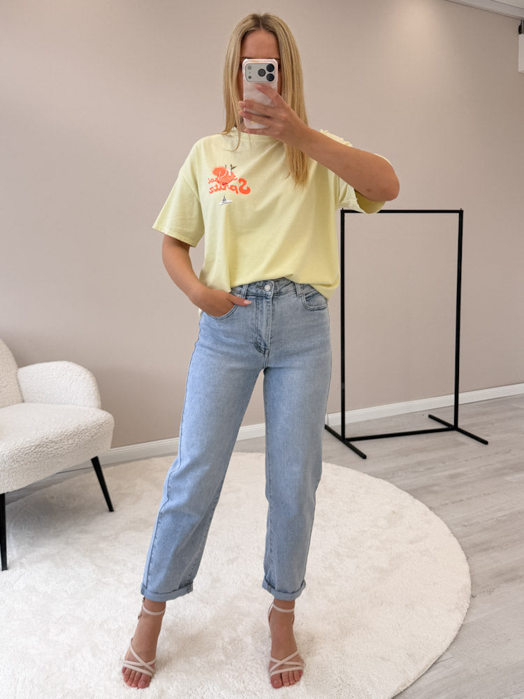 "Spritz" Shirt mit Statement - lemon ice
