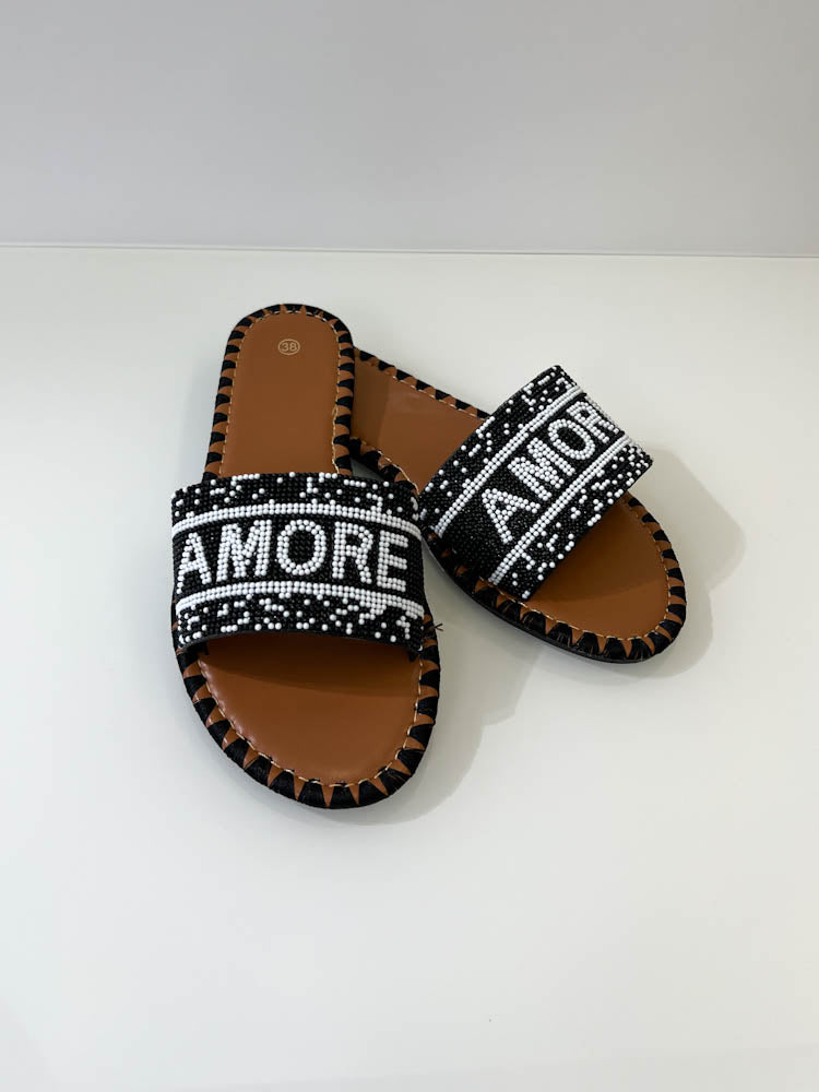 Sommer Sandale Amore - schwarz