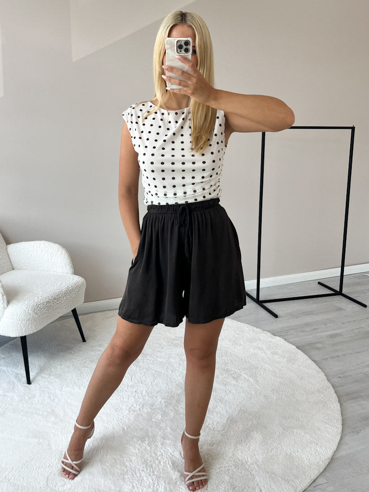 "New Silky" Short aus Viscose - braun