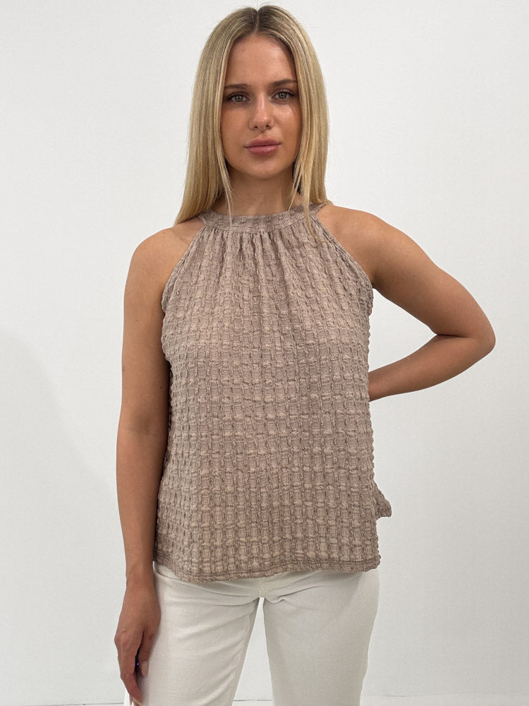 "Liora" süßes Top - mocca