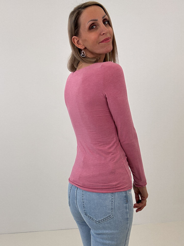 "New Atlanta" weiches Viscose Longshirt - beere