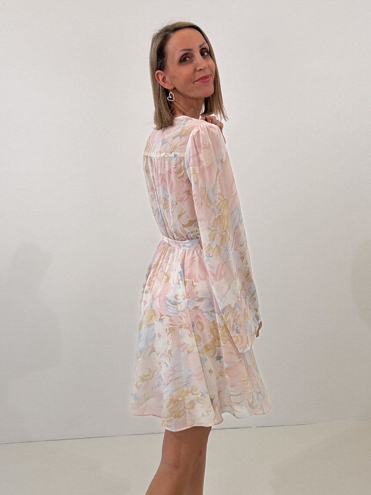 "Blossom" süßes Sommerkleid - beige/pastell