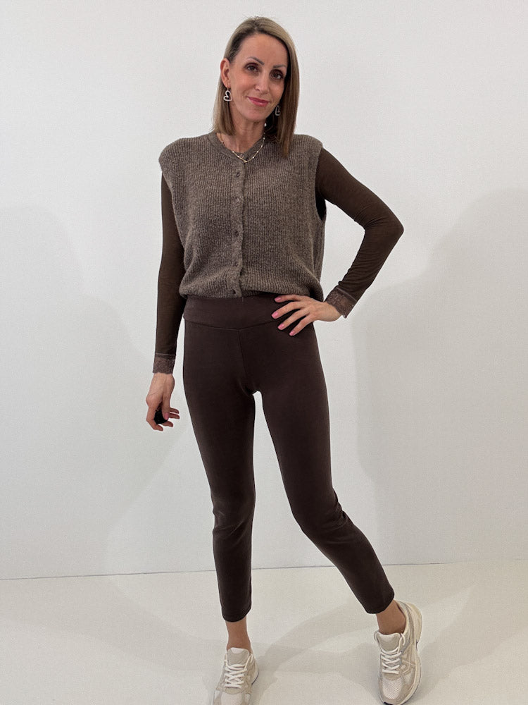 "Soft Flow" weiche Legging aus Viscose - braun