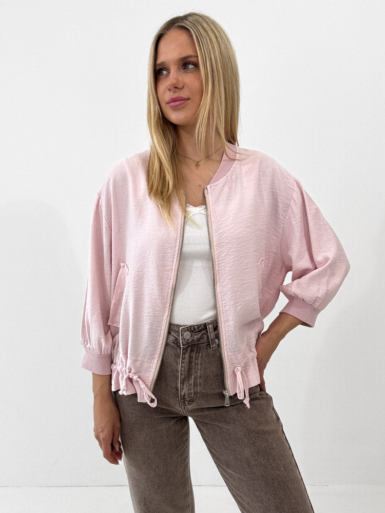 "Trulli" stylischer Blouson aus Viscose - hellrosa