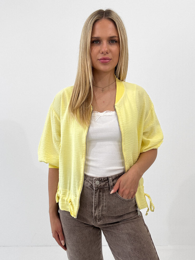 "Trulli" stylischer Blouson aus Viscose - gelb
