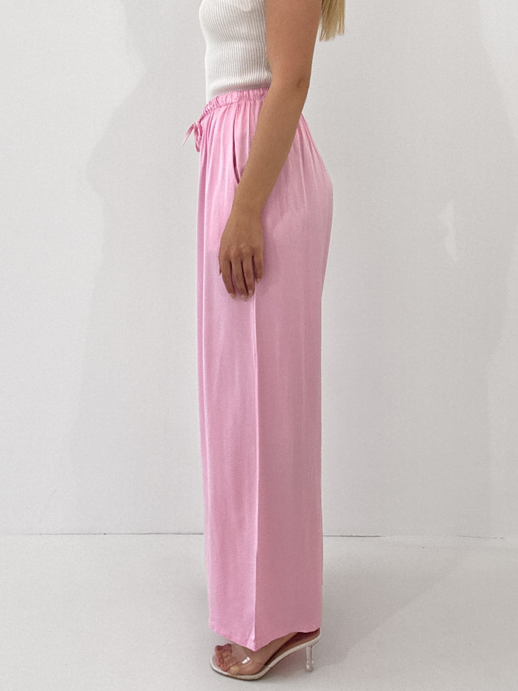 "Silky" tolle Hose aus Viscose - rosa