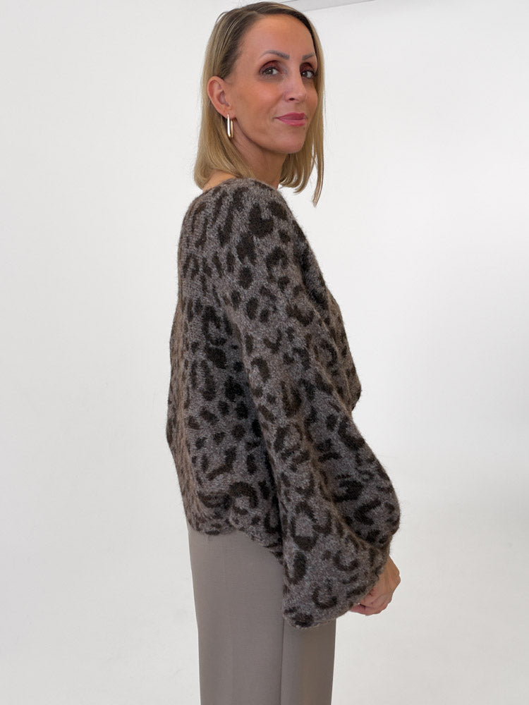 "Felicia Leo" stylischer Pullover - braun/mocca