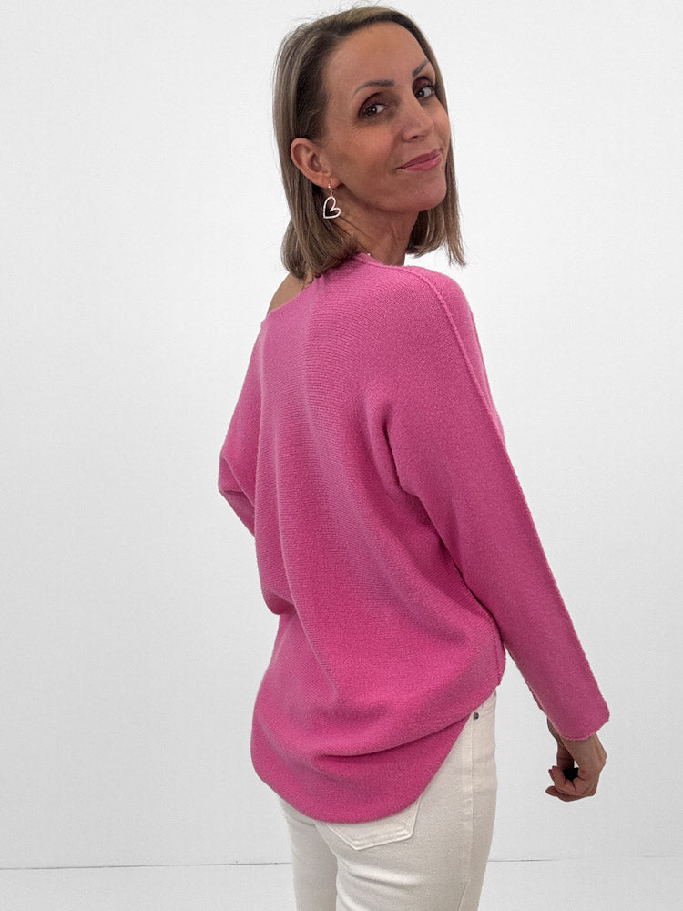 "Vicenza" weicher Pullover mit Viscose - pink