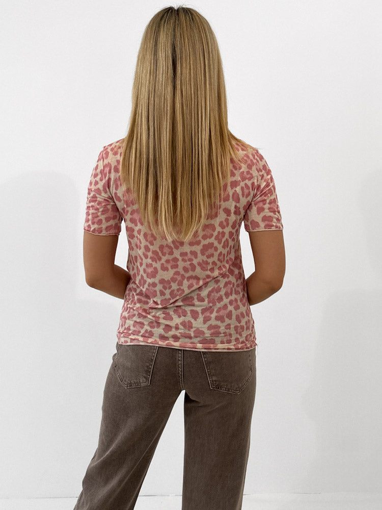 "Como Leo T-Shirt" weiches Cashmere Shirt - rosa