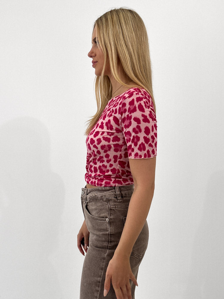 "Como Leo T-Shirt" weiches Cashmere Shirt - pink