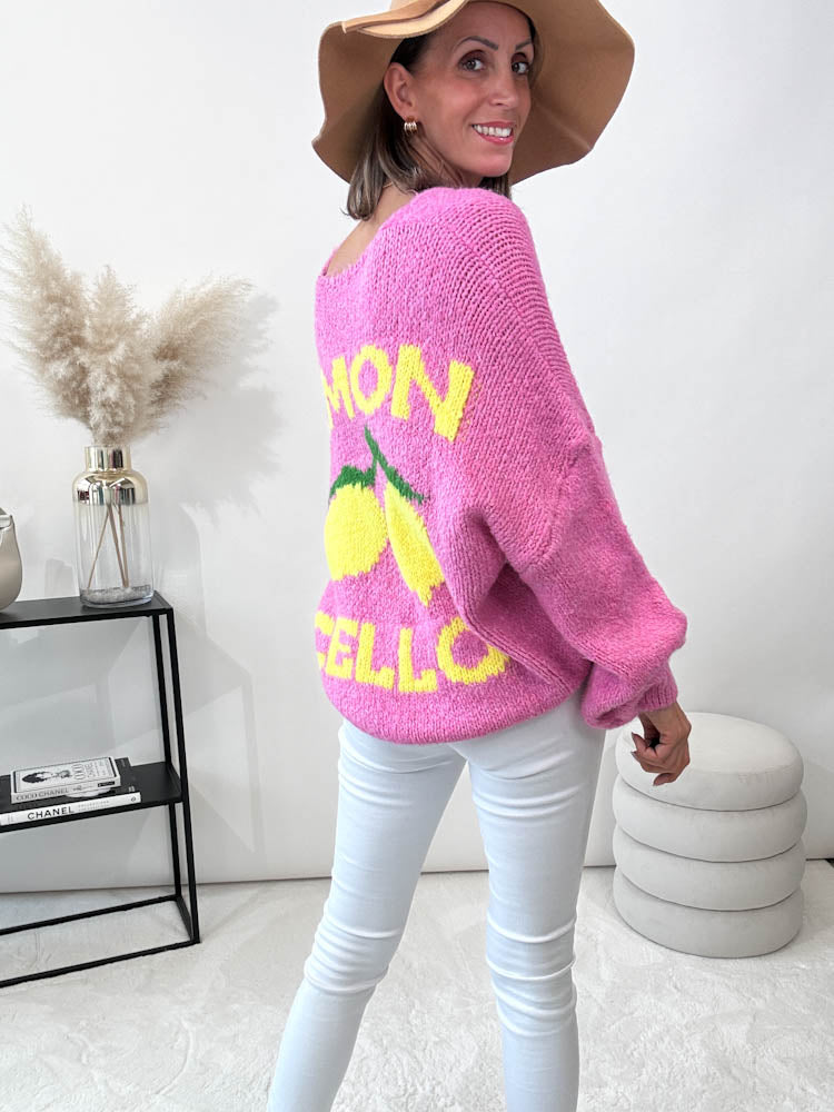 "Limon Cello" kuscheliger Cardigan - pink