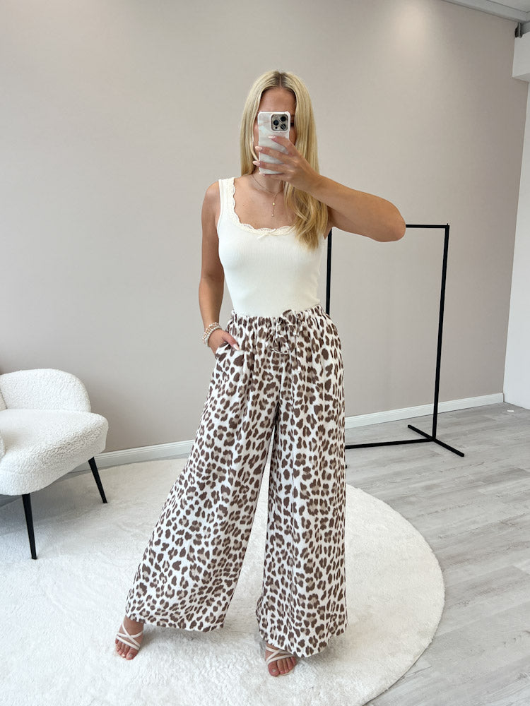 "Milano Leo" weiche Hose aus Viscose - beige
