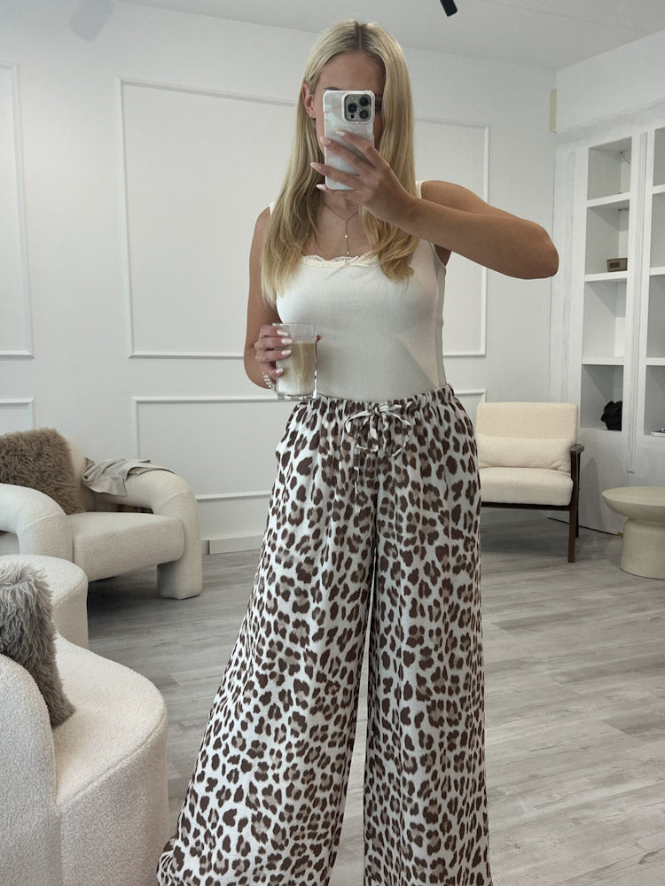 "Milano Leo" weiche Hose aus Viscose - beige