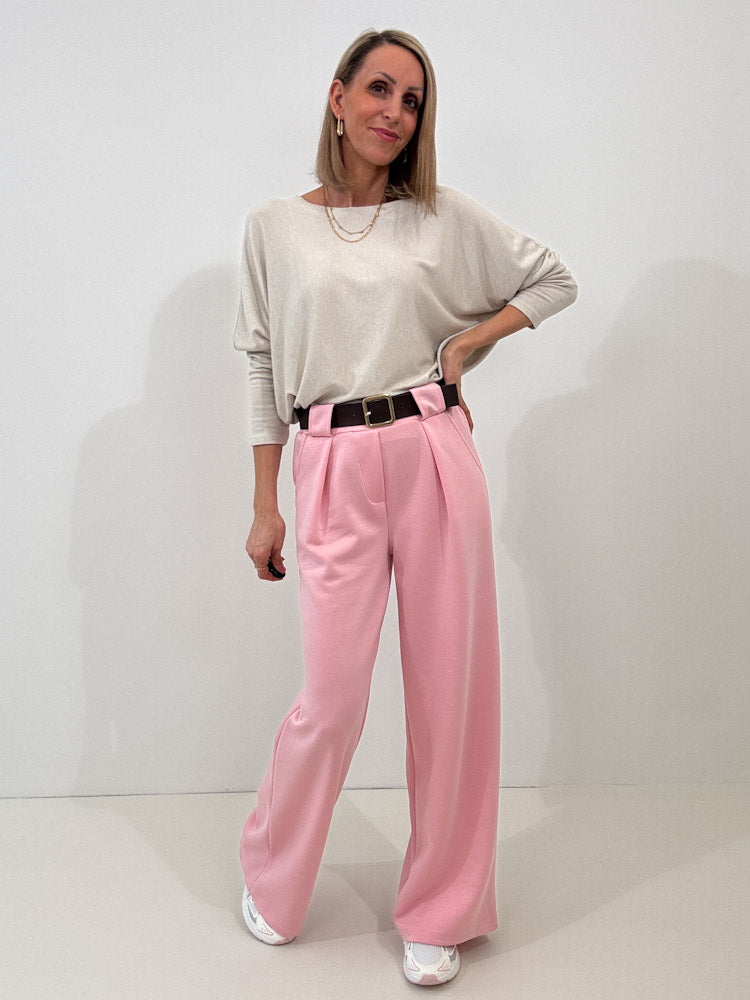 "Soft" weiches Longshirt aus Viscose & Lana Wolle - hellbeige
