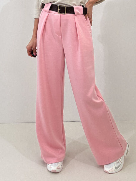 "Pari" elastische Hose aus Viskose  - rosa