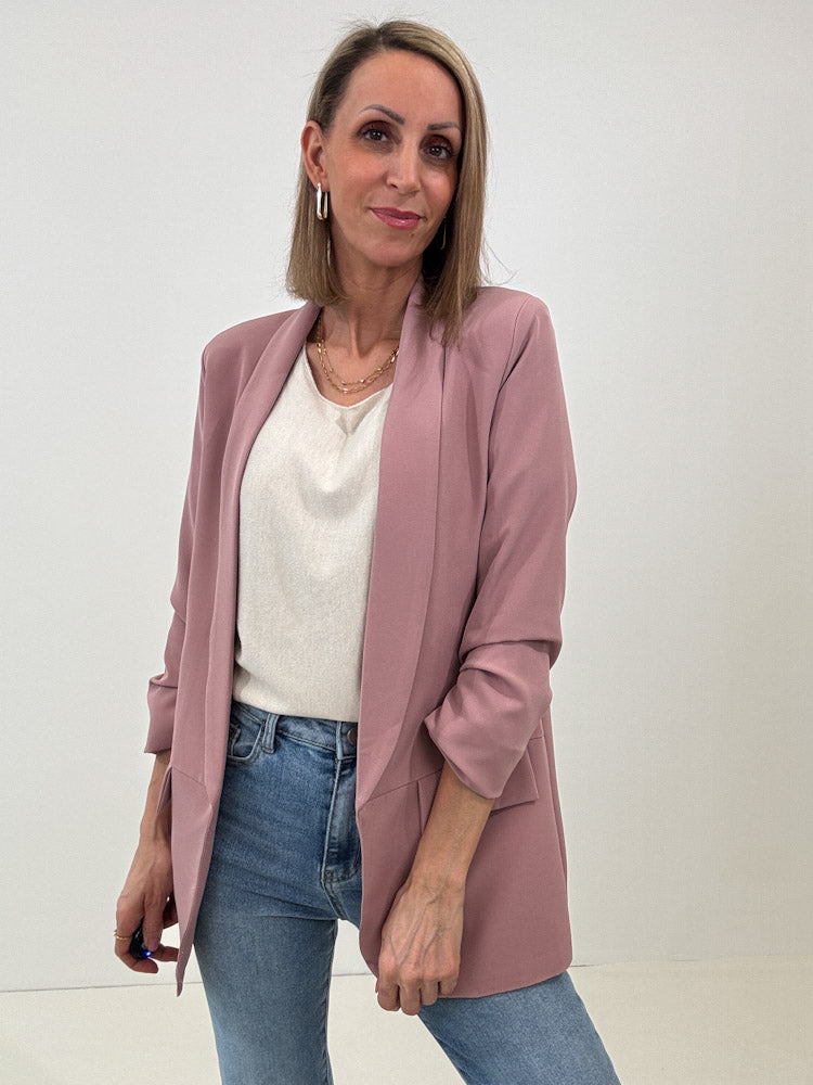 "Soft" weiches Longshirt aus Viscose & Lana Wolle - hellbeige