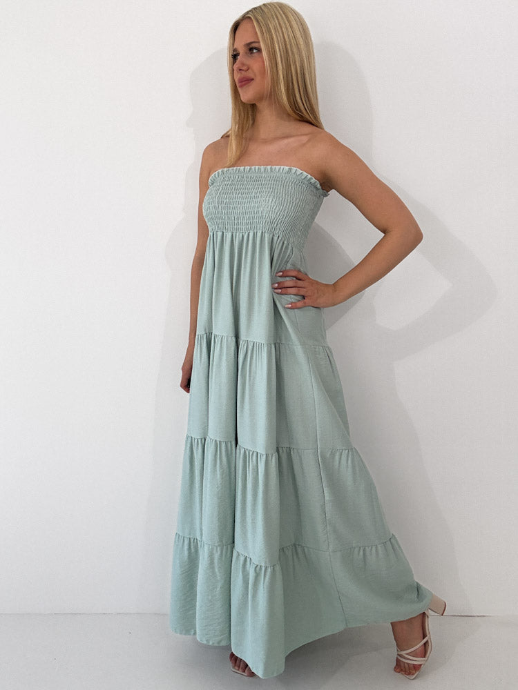 "Ocean Breeze" - schönes Maxikleid aus Viscose - salbei