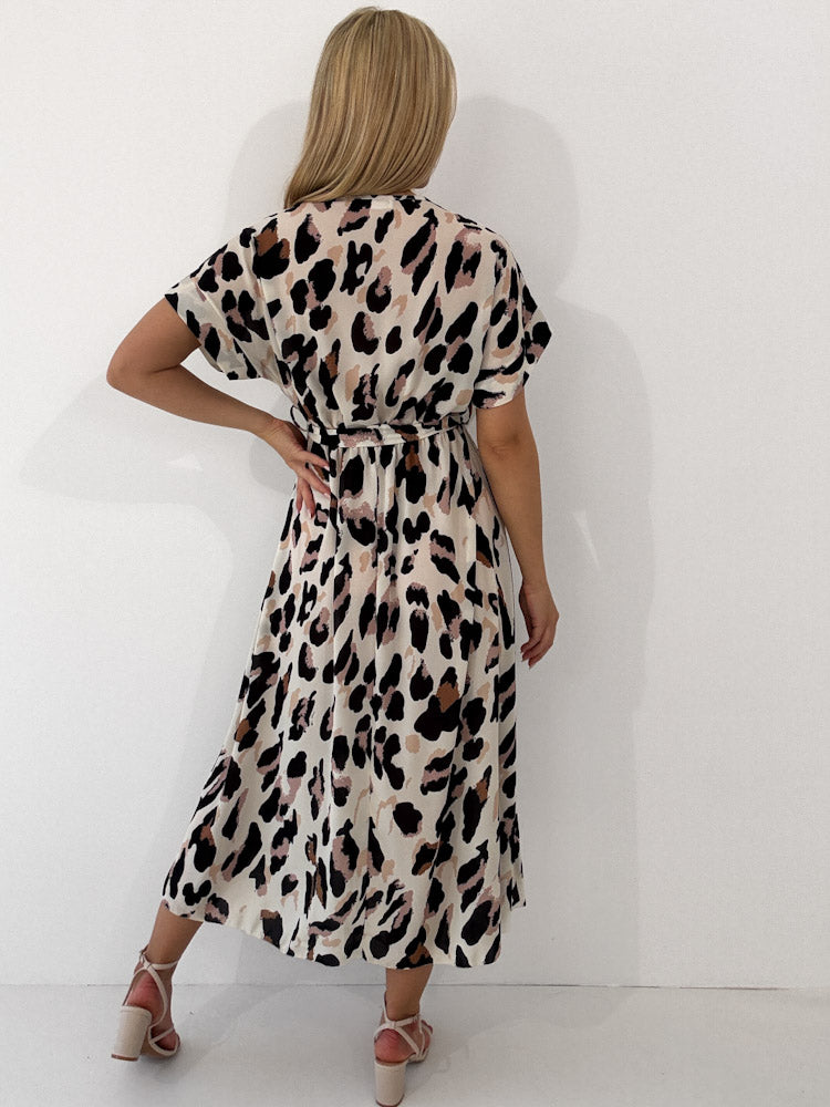 "Sunshine Leo" schönes langes Kleid - hellbeige