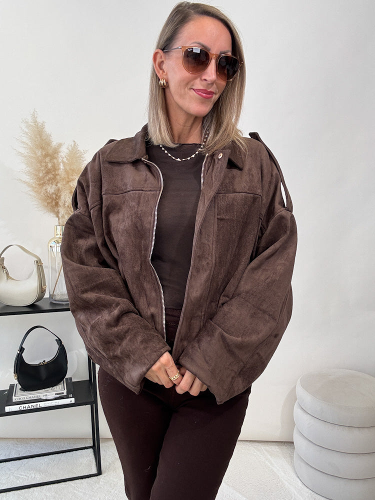 "Savona" Wildlederjacke - braun