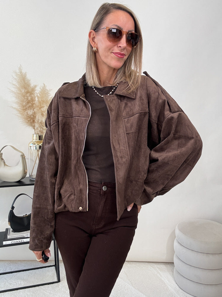 "Savona" Wildlederjacke - braun