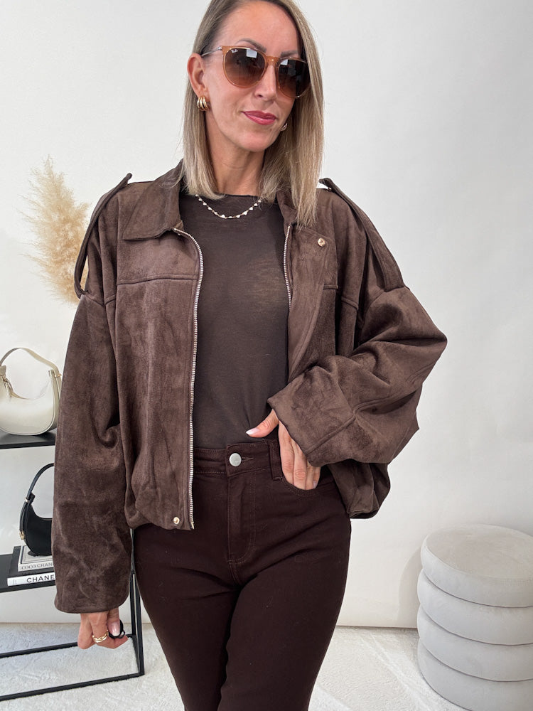"Savona" Wildlederjacke - braun