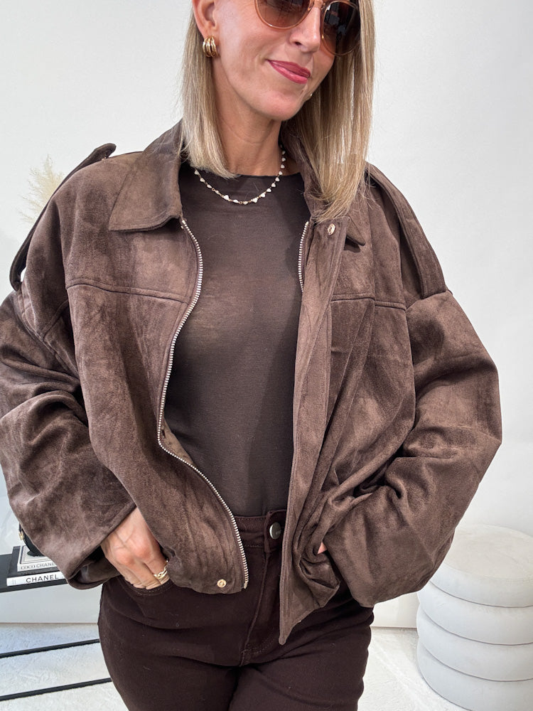 "Savona" Wildlederjacke - braun