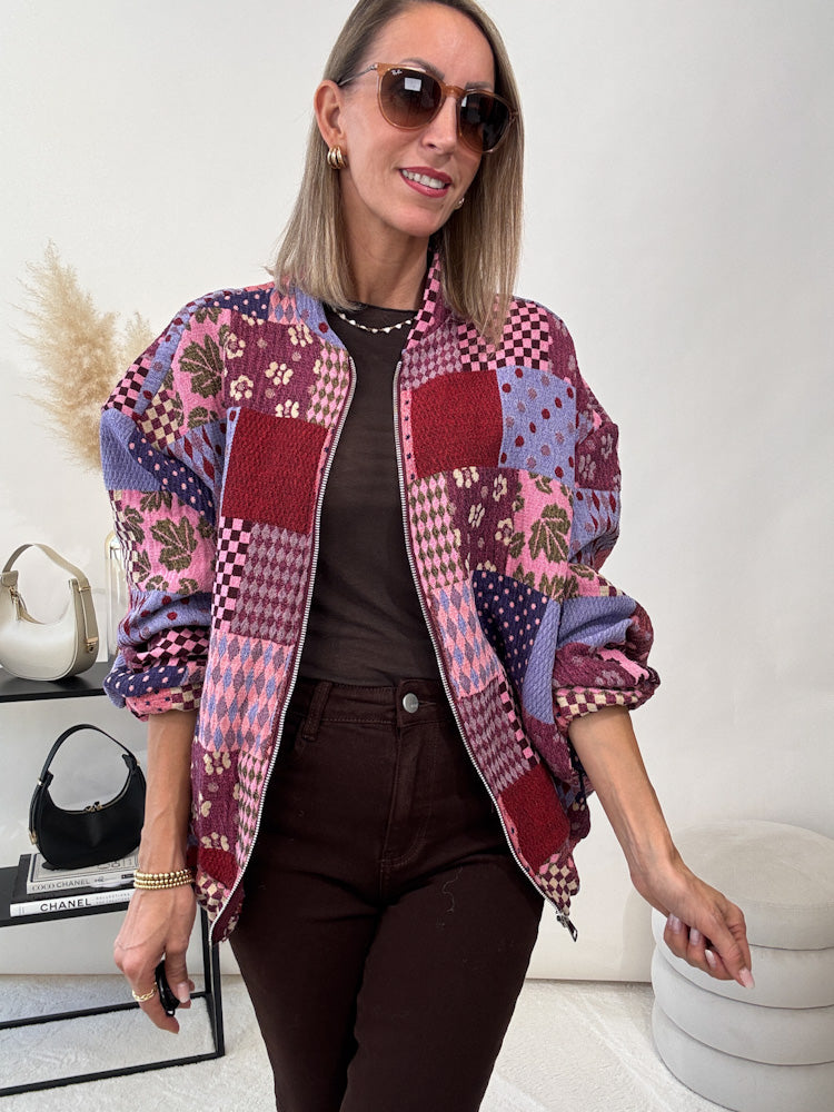 "Livorno" coole Bomberjacke aus Baumwolle - bunt