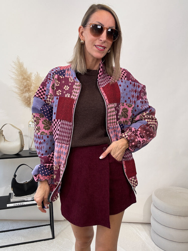 "Livorno" coole Bomberjacke aus Baumwolle - bunt