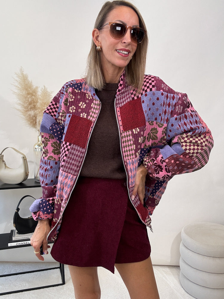"Livorno" coole Bomberjacke aus Baumwolle - bunt