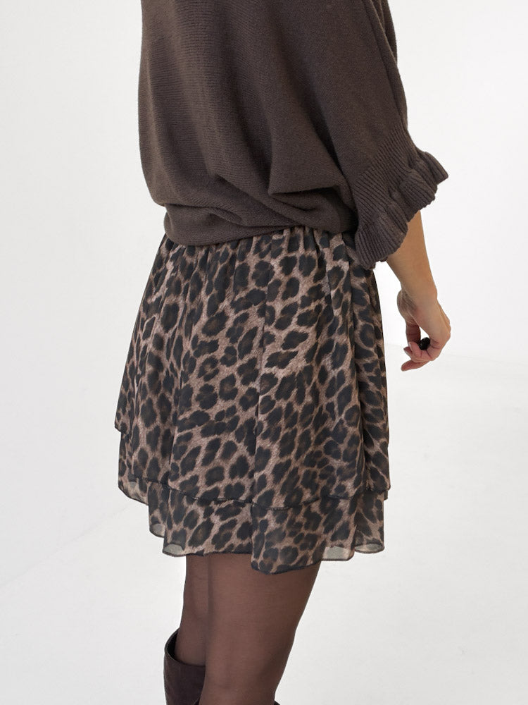 "Bella Skort Leo" weicher Hosenrock - schwarz