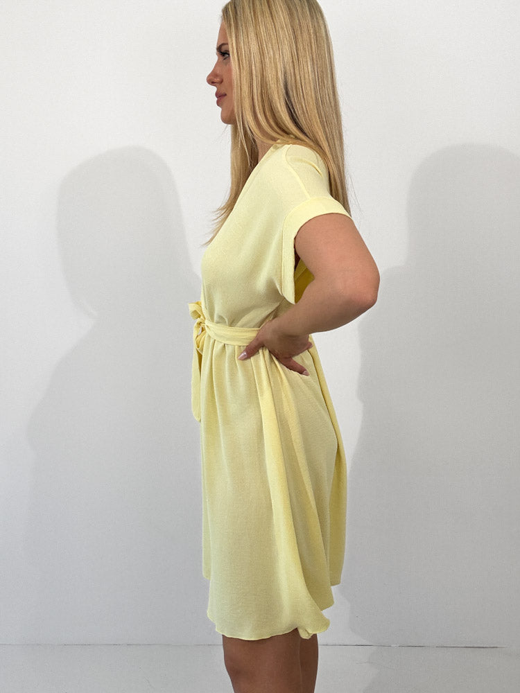 "Sunshine Midi" süßes Sommerkleid - lemon ice