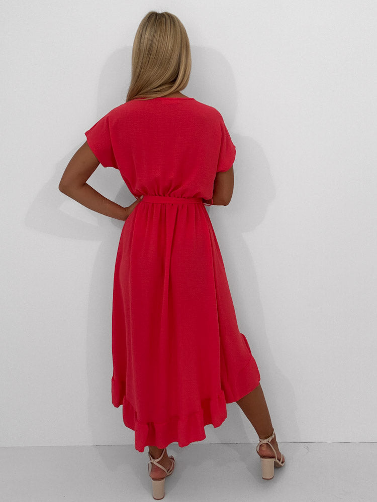 "Sunshine Wild Dress" schickes Kleid - coral