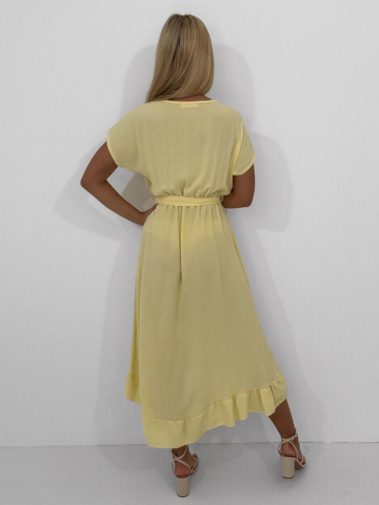 "Sunshine Wild Dress" schickes Kleid - lemon ice