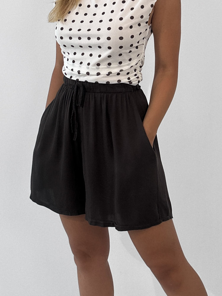"New Silky" Short aus Viscose - braun
