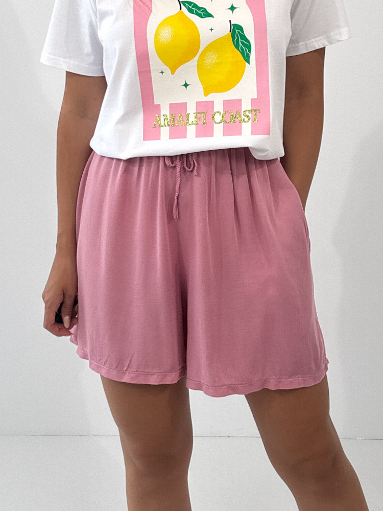 "New Silky" Short aus Viscose - beere