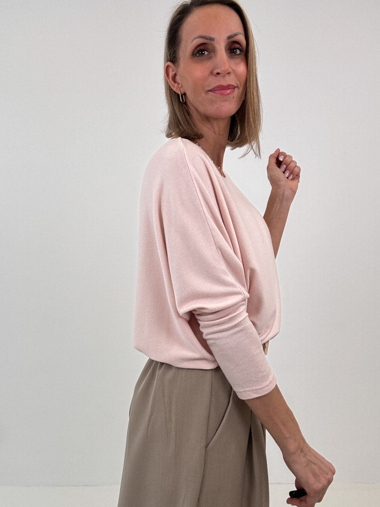 "Palazzo" weite angenehme Hose - mocca