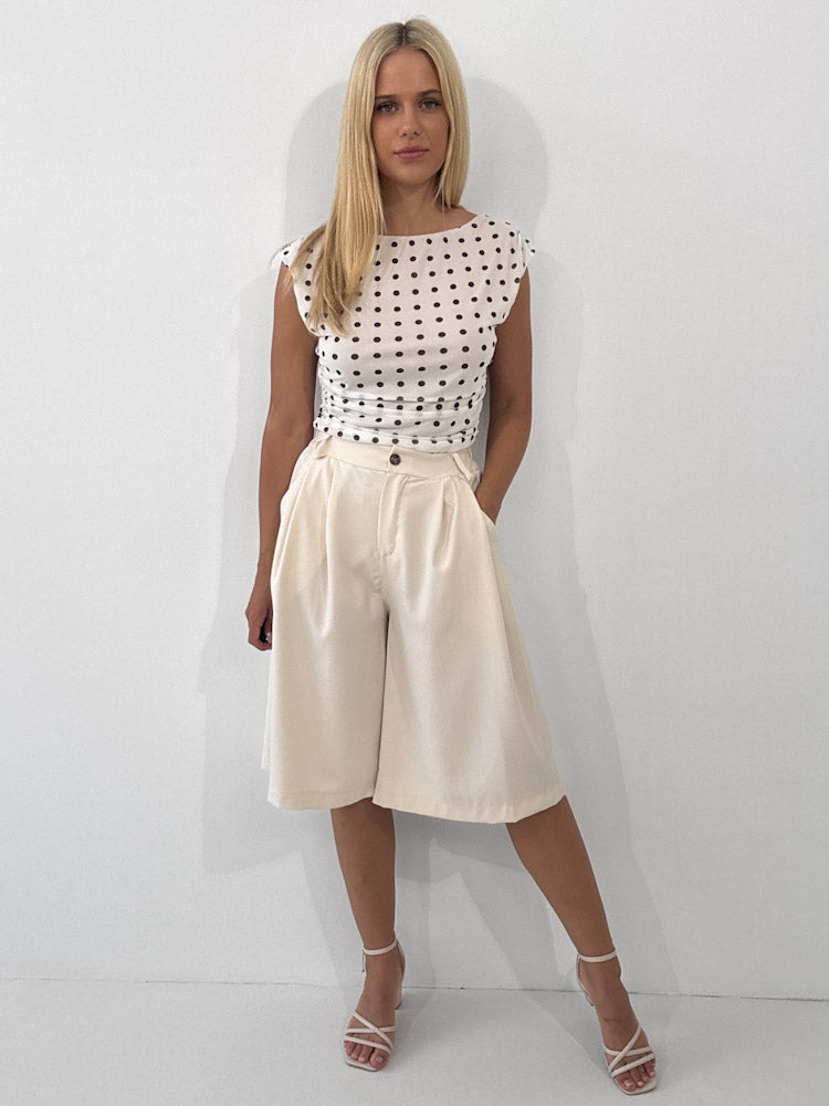 "Lagoon Line" tolle Bermuda Short - hellbeige