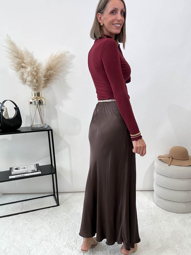 "Silky Maxi" viscose Rock - choco braun