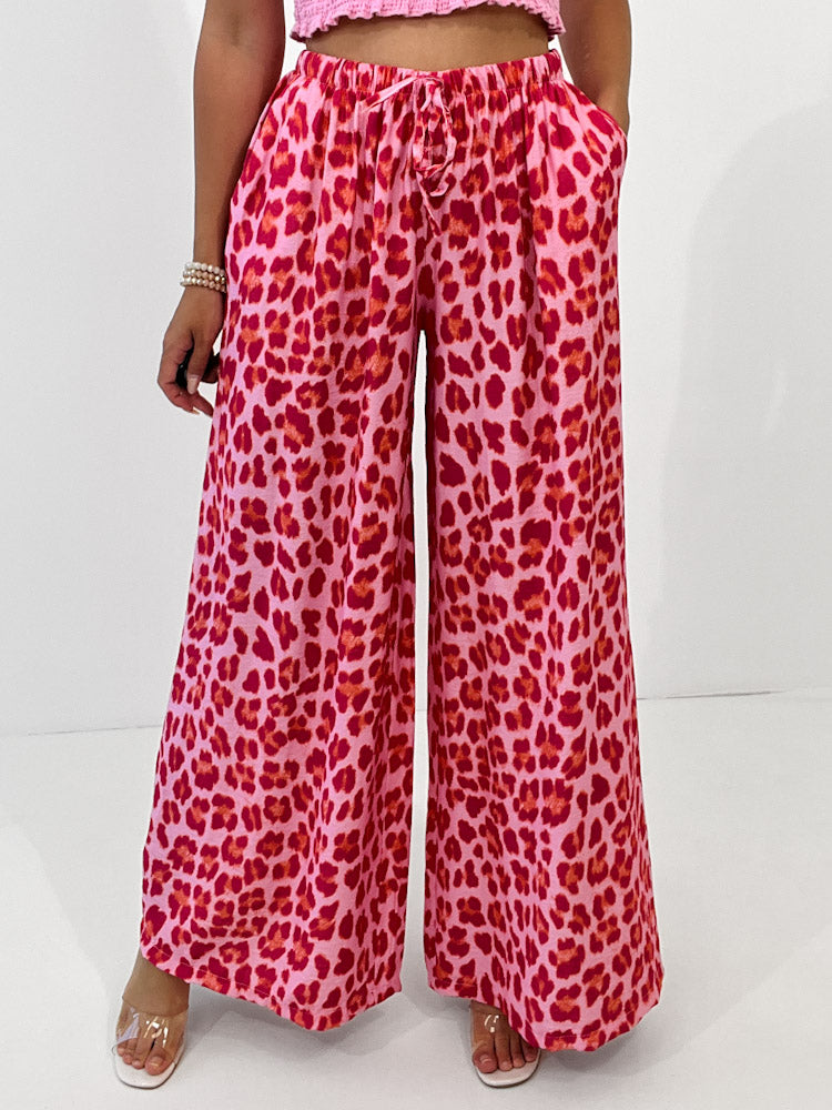 "Milano Leo" weiche Hose aus Viscose - rosa/orange
