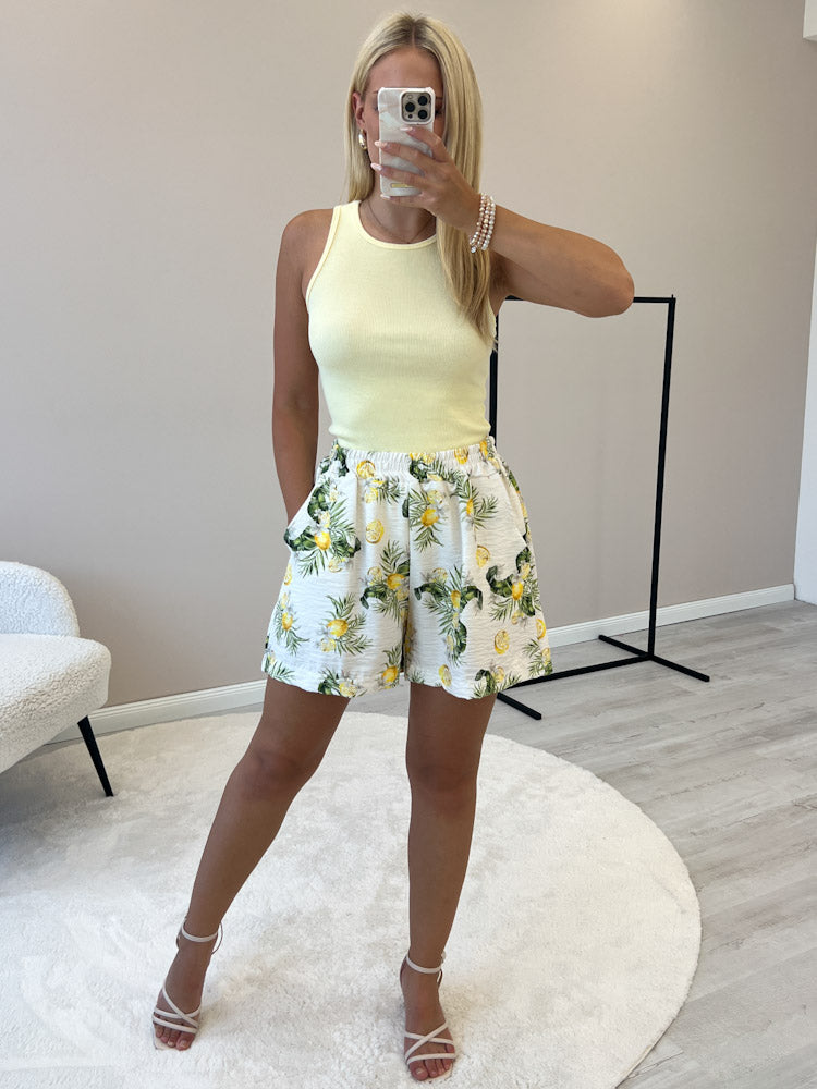 "Limon" Short aus Viscose - creme